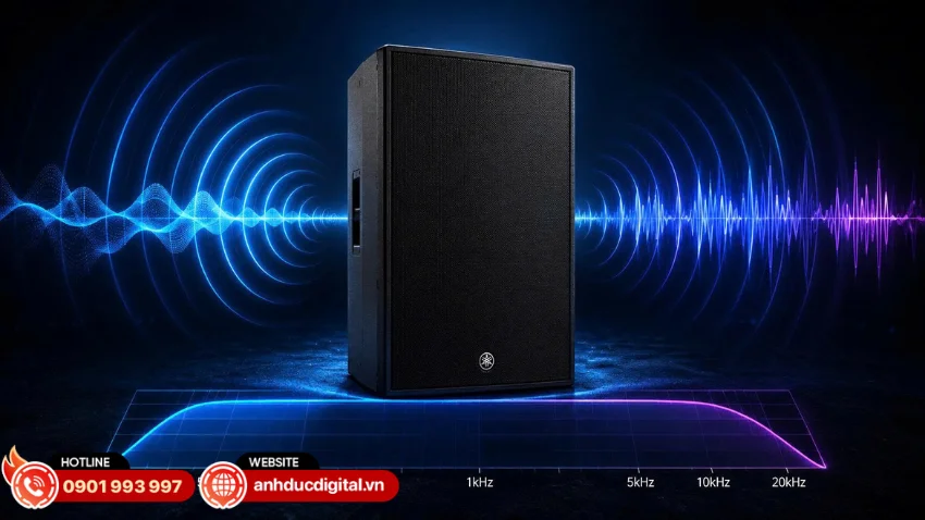 DZR315-D sở hữu dải tần đ&aacute;p ứng rộng từ 31 Hz đến 20 kHz