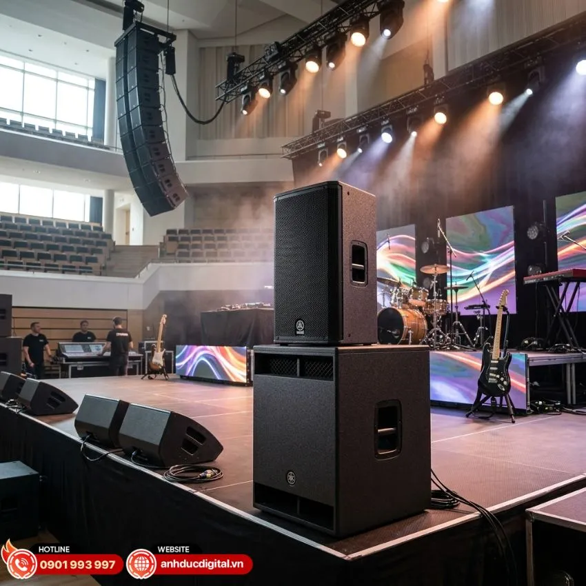 Yamaha CXS12 MKIII lắp đặt chuyên nghiệp cho hội trường sân khấu
