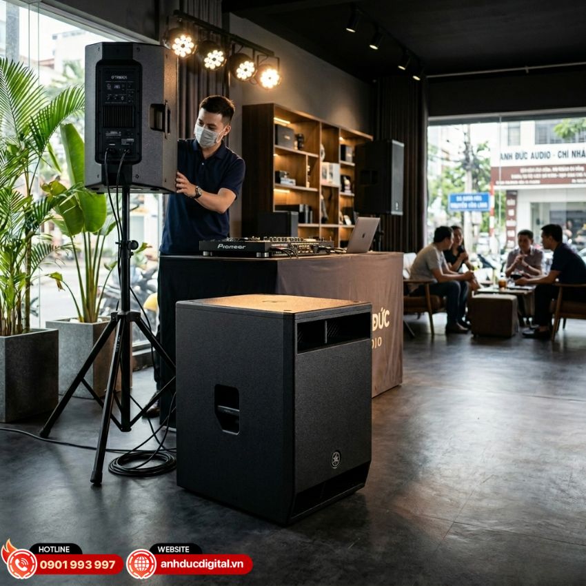 Loa sub Yamaha DXS12 MKIII phối gh&eacute;p chuy&ecirc;n nghiệp cho d&agrave;n &acirc;m thanh