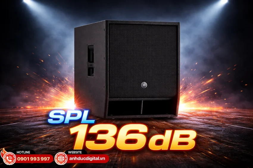 Yamaha DXS15XLF có khả năng phủ âm thanh rộng