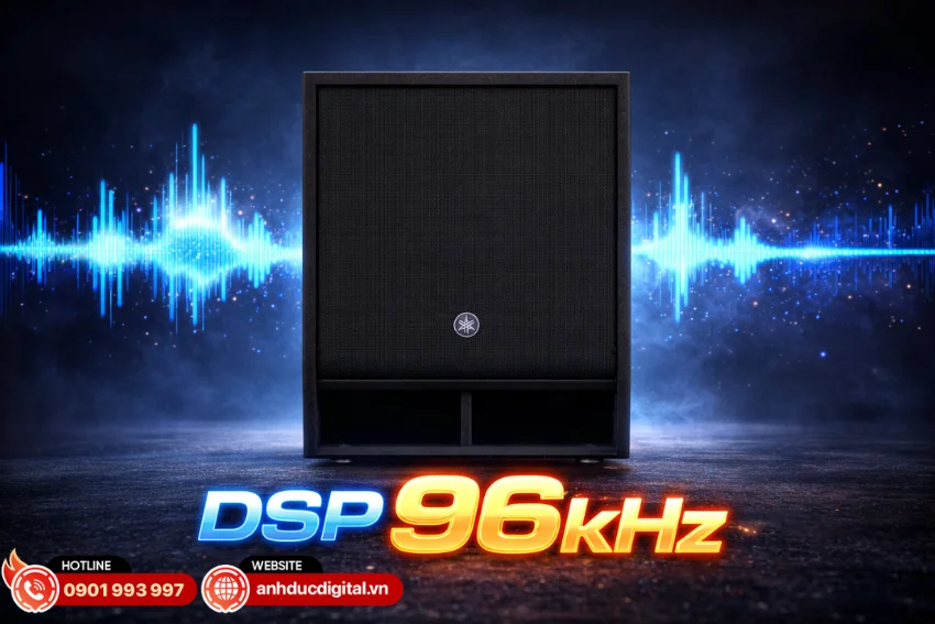 Loa Yamaha DXS15XLF có hệ thống DSP 96kHz tích hợp công nghệ D-XSUB