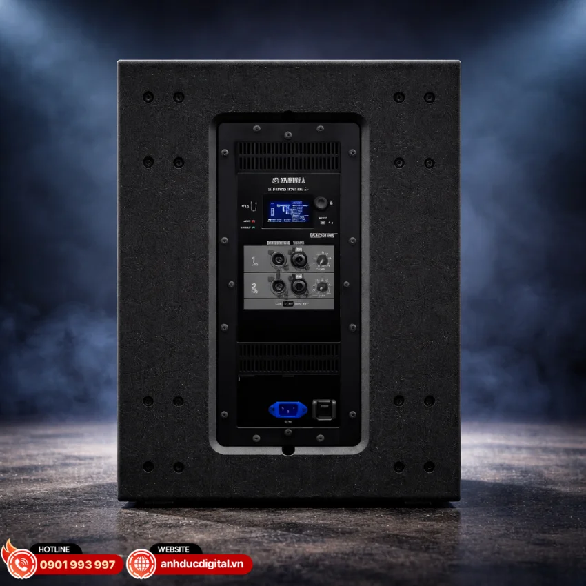 DXS15XLF trang bị 2 ngõ vào combo XLR/TRS và 2 ngõ ra XLR