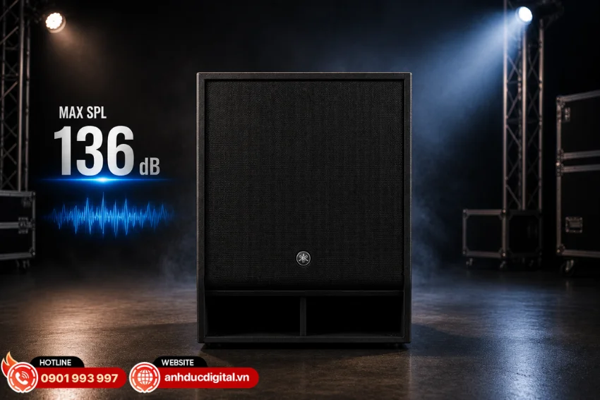 DXS18XLF có dải tần đáp ứng từ 30 Hz đến 150 Hz