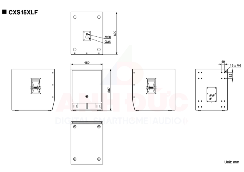 Loa Sub Yamaha CXS15XLF - 7