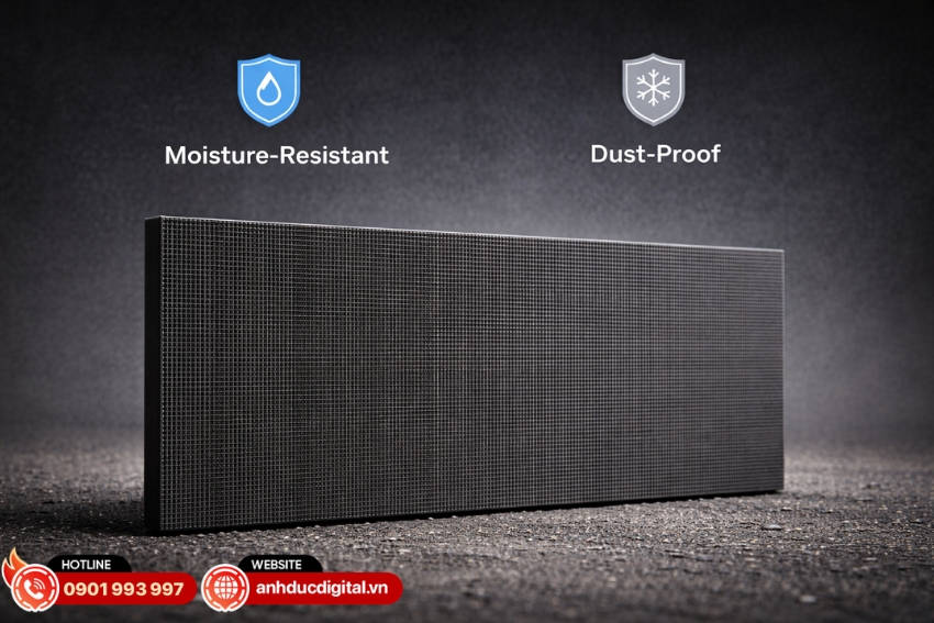 LC1.538P trang bị lớp coating chống bụi và độ ẩm