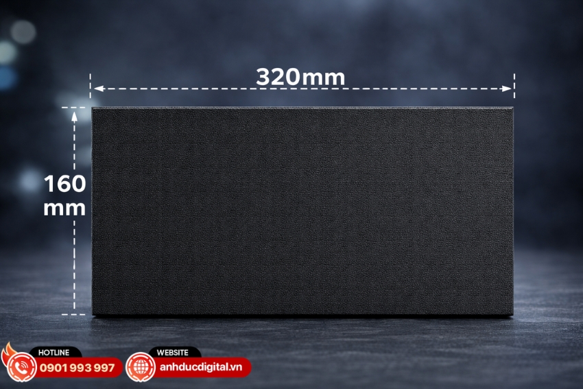 Module LED Lampro LC3.076P sử dụng kích thước tiêu chuẩn 320×160mm