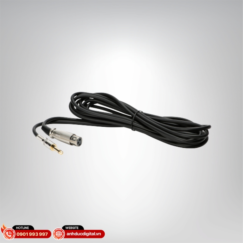 Micro Yamaha DM305 được trang bị sẵn dây cáp cân bằng dài 5m