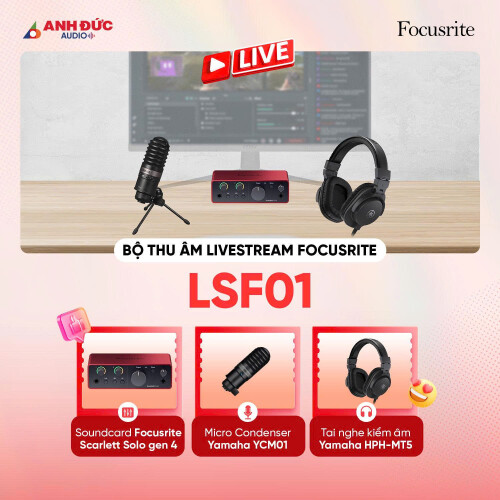 Bộ thu âm livestream Focusrite LSF01 (Chính hãng)