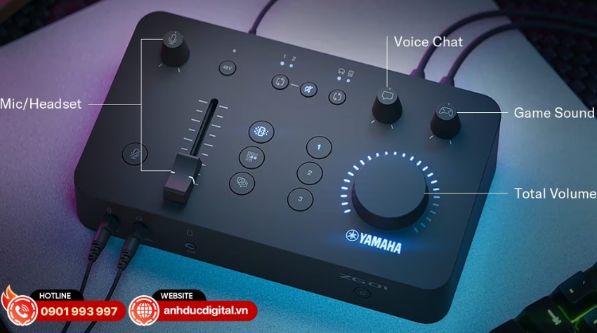 Mixer Yamaha ZG01 mang đến khả năng quản lý và xử lý âm thanh toàn diện