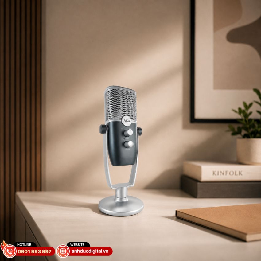 AKG Ara l&agrave; micro thu &acirc;m sở hữu kiểu d&aacute;ng hiện đại pha n&eacute;t cổ điển
