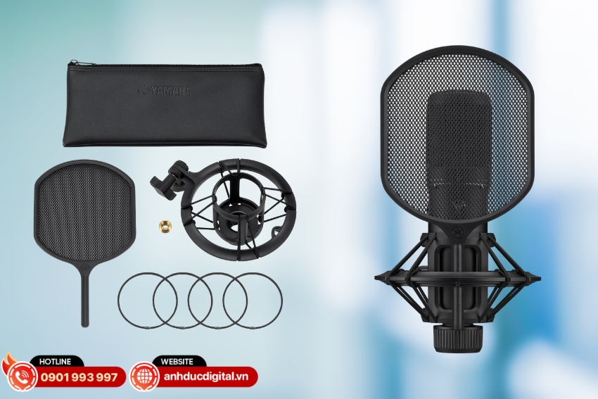 Yamaha YCM705 sở hữu thiết kế kim loại bền bỉ kèm phụ kiện đầy đủ