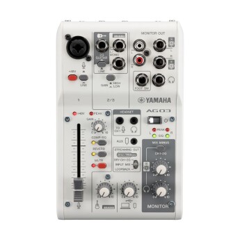 Mixer Livestream Yamaha AG03MK2 | White (Chính hãng)