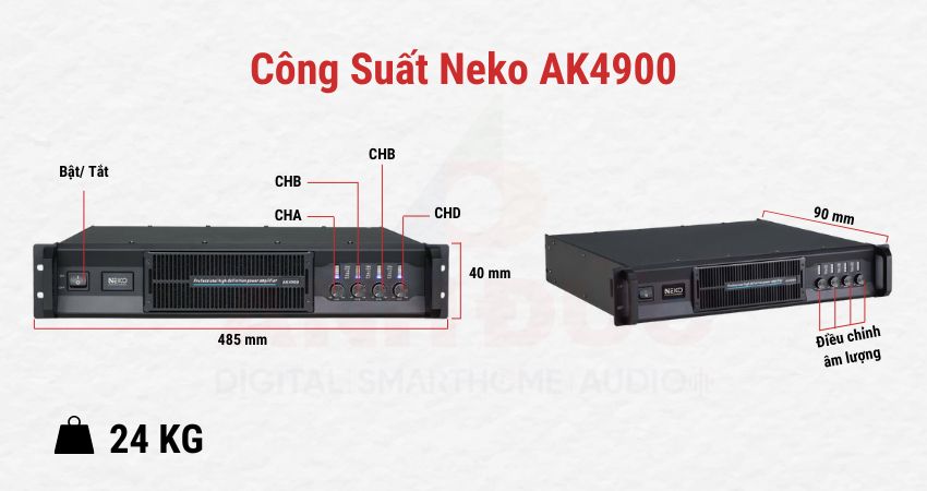 Công Suất Neko AK4900 1000