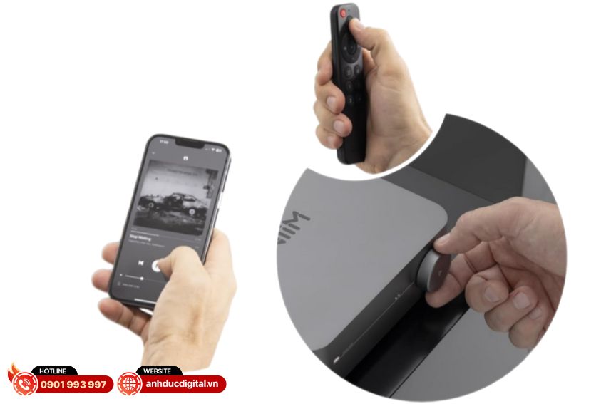 Đa dạng cách điều khiển WiiM Amp