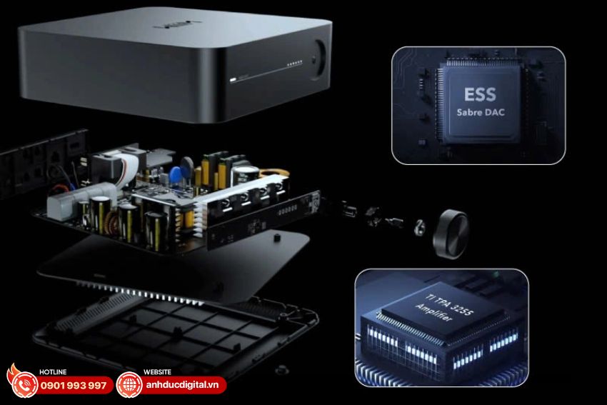 Cấu tạo sản phẩm Amply WiiM Amp