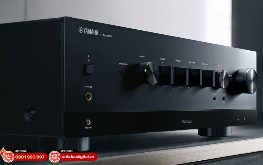 Amply Yamaha R-N1000A thiết kế tinh tế, sang trọng