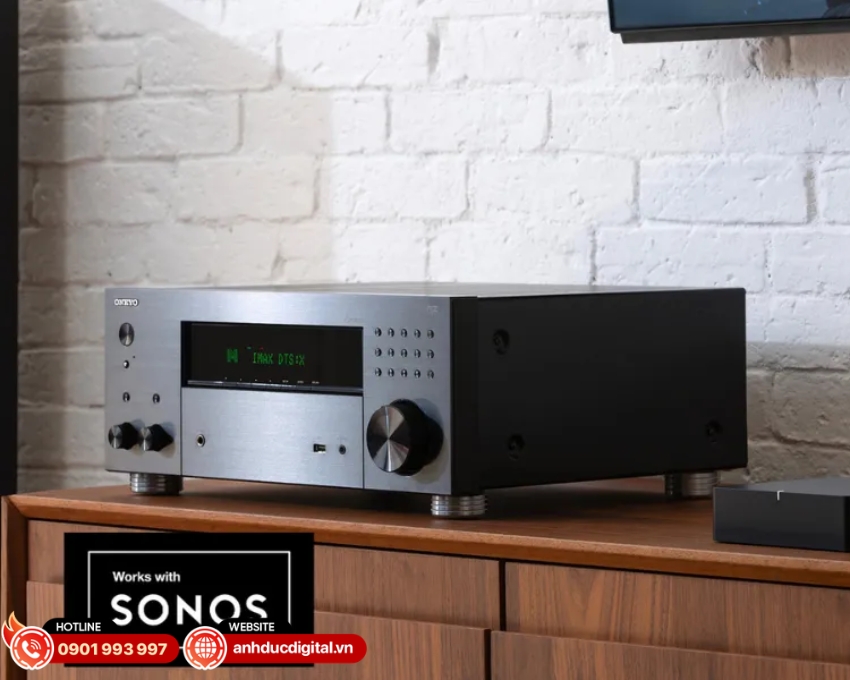 Onkyo TX-RZ30 hỗ trợ nhiều nền tảng streaming nhạc trực tuyến v&agrave; kết nối kh&ocirc;ng d&acirc;y