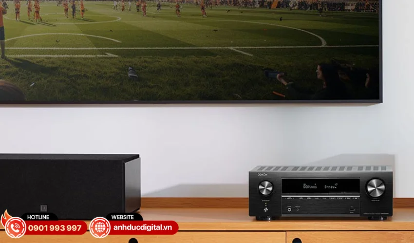 Denon AVR-X1800H hỗ trợ truyền tải h&igrave;nh ảnh 8K/60Hz v&agrave; 4K/120Hz pass-through
