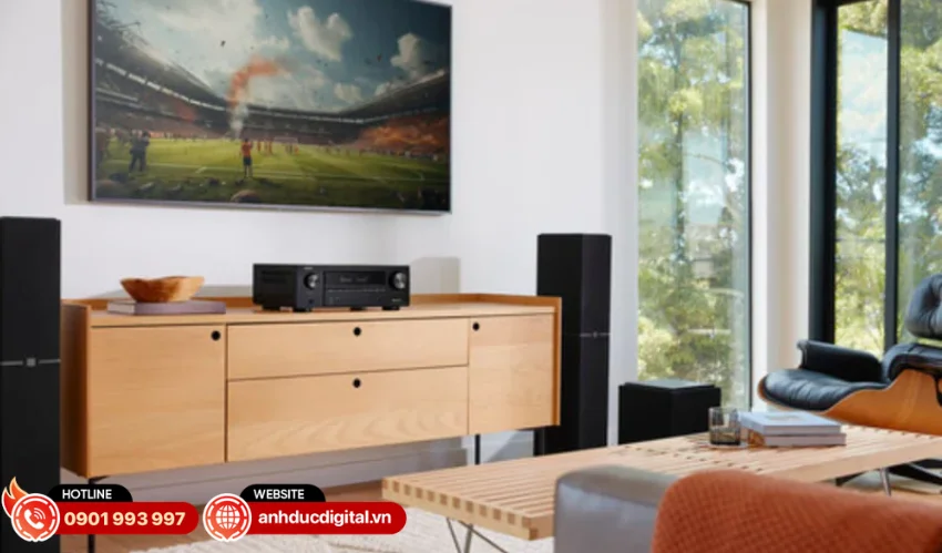 Ampli Denon AVR-X1800H hỗ trợ nhiều định dạng HDR ti&ecirc;n tiến