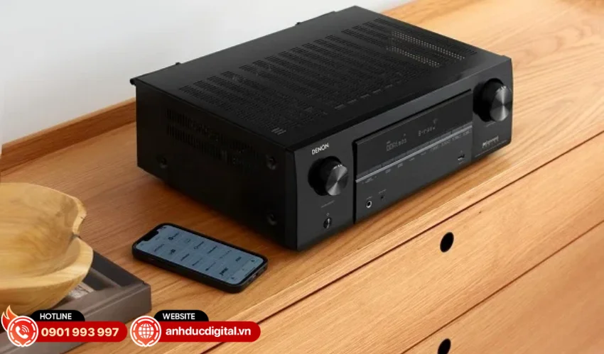 Denon AVR-X1800H trang bị DAC 32-bit AKM gi&uacute;p xử l&yacute; t&iacute;n hiệu &acirc;m thanh
