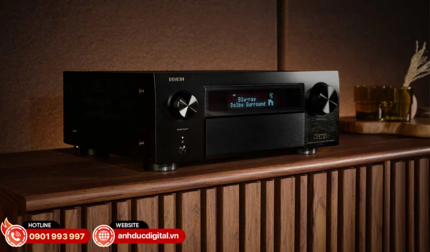 Amply Denon AVR-X2800H sở hữu C&ocirc;ng nghệ Audyssey MultEQ tự động ph&acirc;n t&iacute;ch v&agrave; c&acirc;n chỉnh &acirc;m thanh