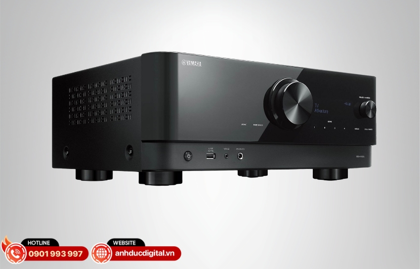 Yamaha RX-V4A có thiết kế tinh tế và tiết kiệm năng lượng