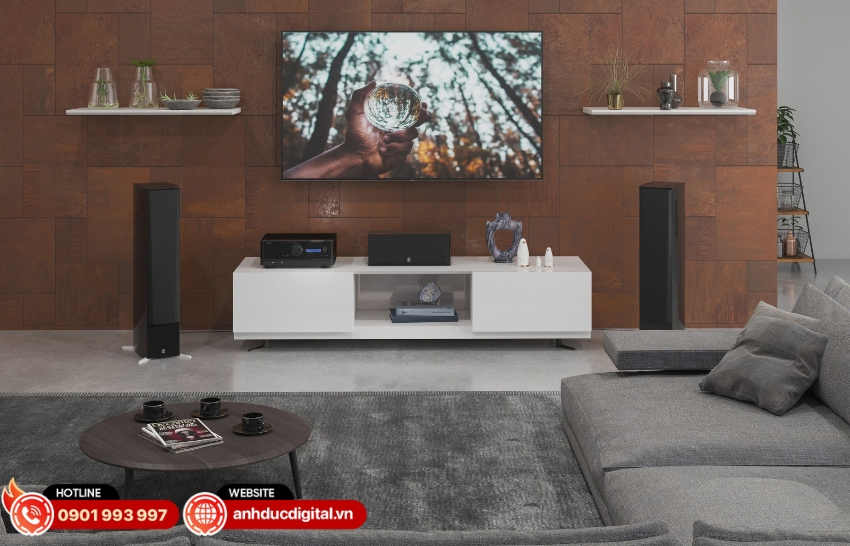 Receiver Yamaha RX-V4A trang bị hệ thống âm thanh vòm 5.2 kênh