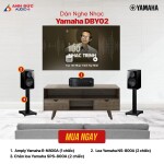 Dàn nghe nhạc Yamaha DBY02 + Chân loa Yamaha SPS-800A (Chính hãng)