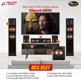 Dàn Xem Phim Nghe Nhạc Klipsch DK02 (Chính Hãng)
