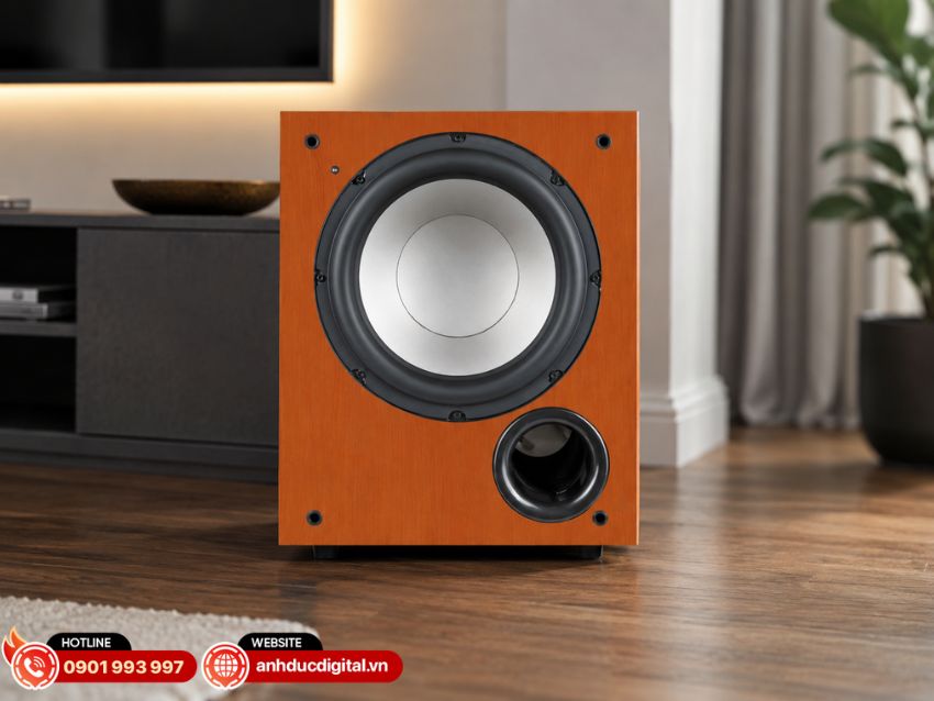 Loa sub điện Jamo C 910 là mẫu subwoofer chủ động được thiết kế để bổ sung dải trầm mạnh mẽ