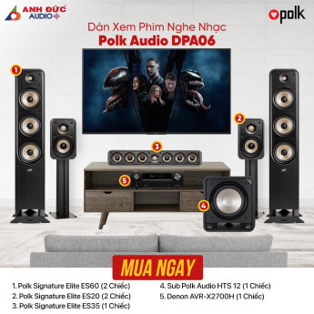 Dàn Xem Phim Nghe Nhạc Polk Audio DPA06 (Chính Hãng)