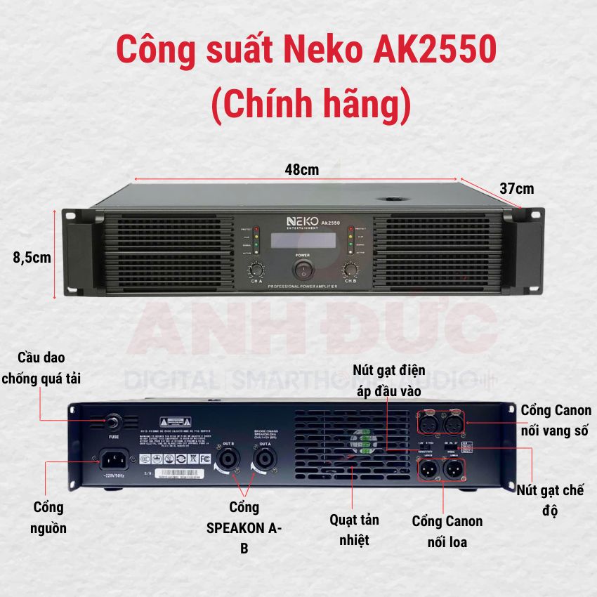 Thiết kế loa neko ak2550