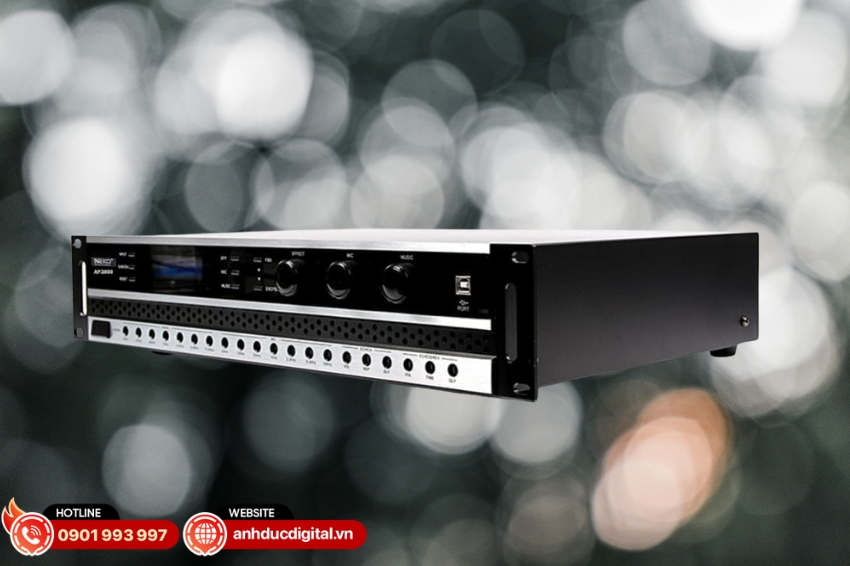 Mỗi k&ecirc;nh của NEKO AP2600 đạt c&ocirc;ng suất 600W ở trở kh&aacute;ng 8Ω