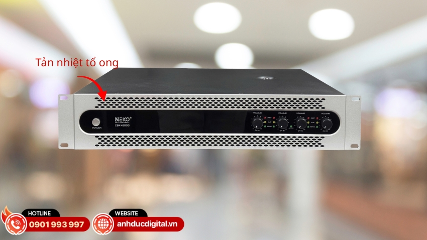 CB4x6000 sử dụng lưới tản nhiệt dạng tổ ong mở rộng kết hợp quạt gió hiệu suất cao