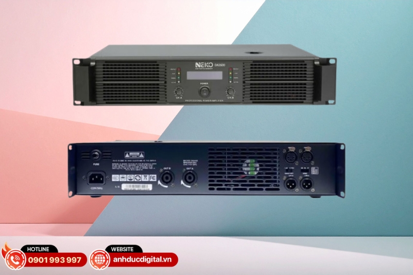 Công suất Neko DA2600 được trang bị bộ khuếch đại Class-D