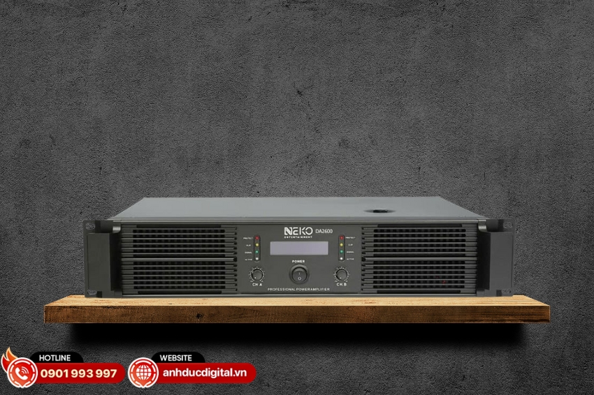 Công suất Neko DA2600 được thiết kế nhằm mang lại hiệu suất mạnh mẽ