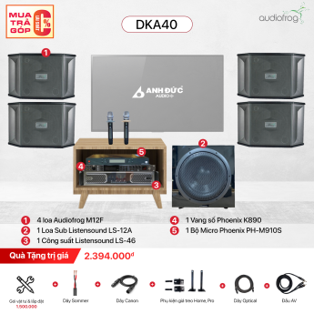 Dàn Karaoke Gia Đình Audiofrog DKA40 (Chính Hãng)