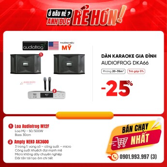 Dàn Karaoke Gia Đình Audiofrog DKA66 (Chính Hãng)