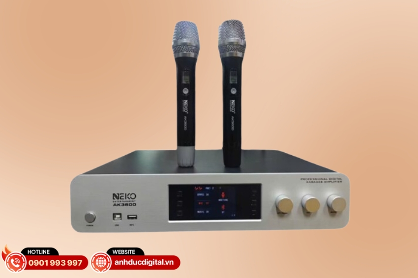 Neko AK3600 sở hữu dải tần đáp ứng 22Hz – 20kHz