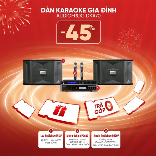 Dàn Karaoke Gia Đình Audiofrog DKA70 (Chính Hãng)