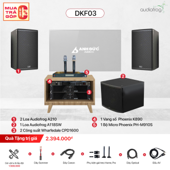 Dàn Karaoke Chuyên Nghiệp Audiofrog DKF03 (Chính Hãng)