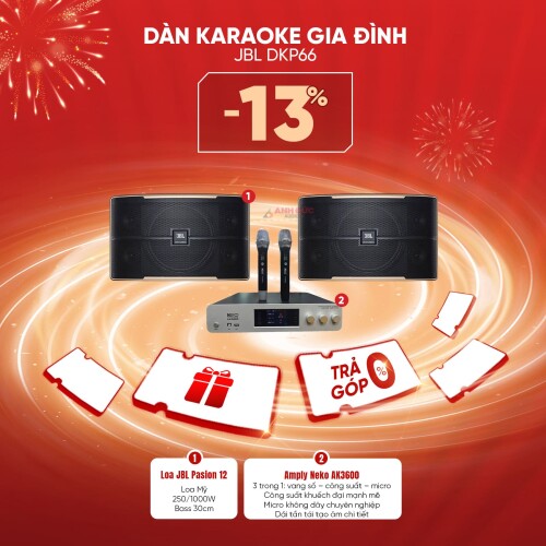 Dàn Karaoke Gia Đình JBL DKP66 (Chính Hãng)