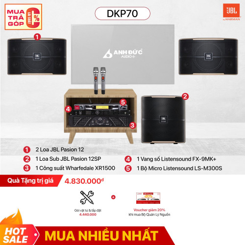 Dàn Karaoke Gia Đình JBL DKP70 (Chính Hãng)