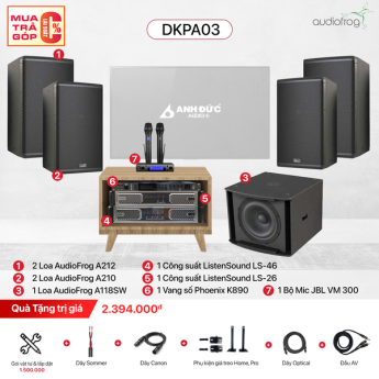 Dàn Karaoke Pro AudioFrog DKPA03 (Chính Hãng)