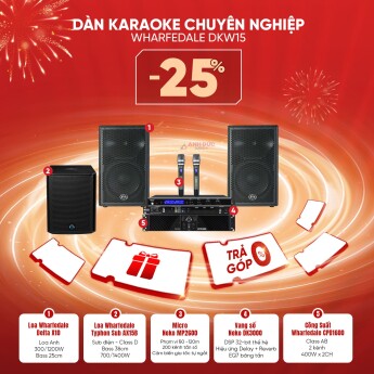 Dàn Karaoke Chuyên Nghiệp Wharfedale DKW15 (Chính Hãng)