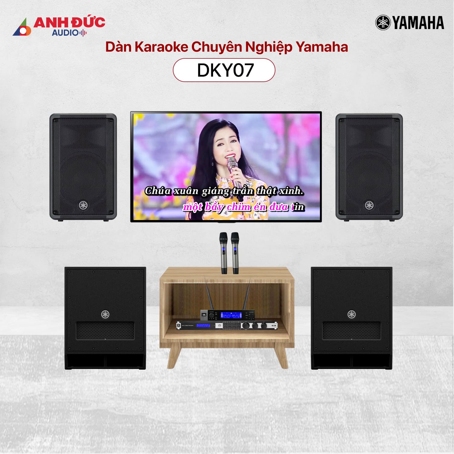 Mua&nbsp;d&agrave;n karaoke chuy&ecirc;n nghiệp Yamaha DKY07 tại Anh Đức Digital