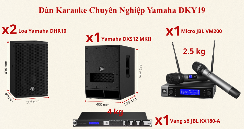 D&agrave;n Karaoke Chuy&ecirc;n Nghiệp Yamaha DKY19