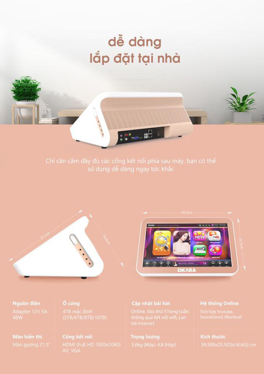 Đầu Karaoke Okara H10 3TB