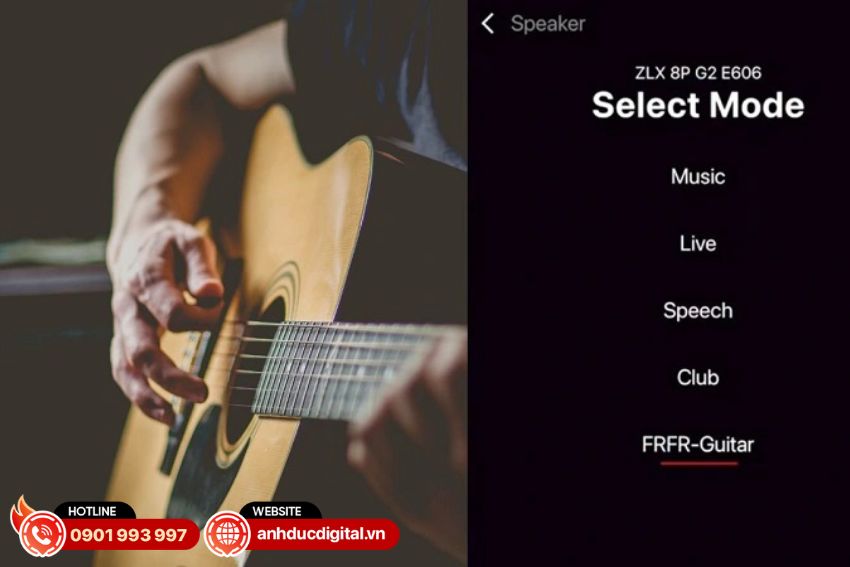 5 chế độ âm thanh của loa EV ZLX-8P-G2