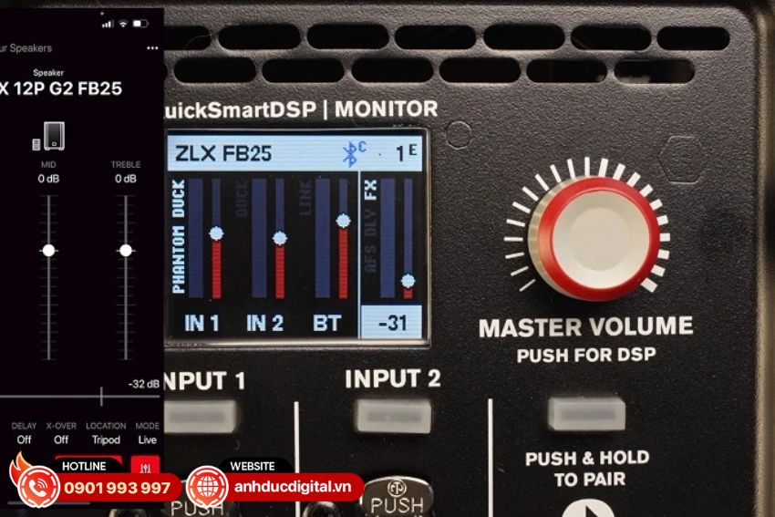 Mixer 4 kênh kỹ thuật số của ZLX-8P-G2